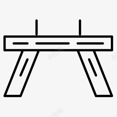 跨栏运动图标图标