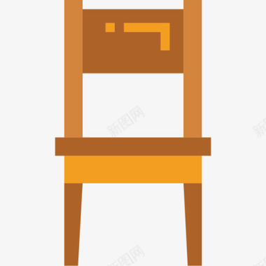 座椅家具104扁平图标图标