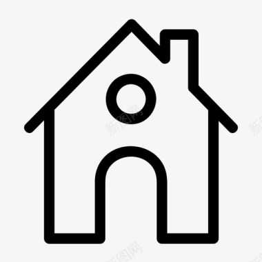 家房子庇护所图标图标