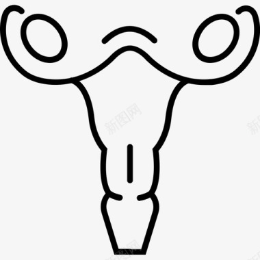 卵巢周期女性图标图标