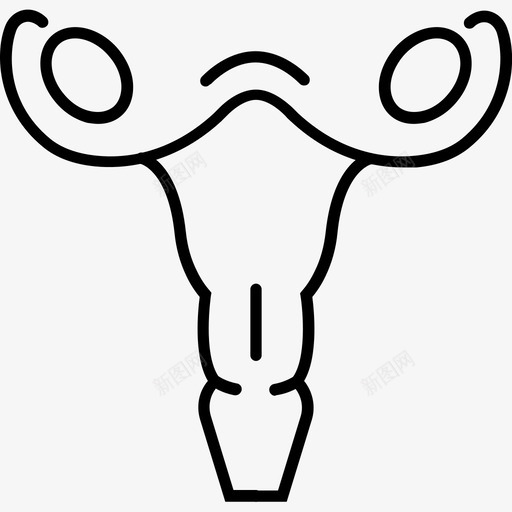 卵巢周期女性图标svg_新图网 https://ixintu.com 卵巢 周期 器官 女性 月经 试管婴儿