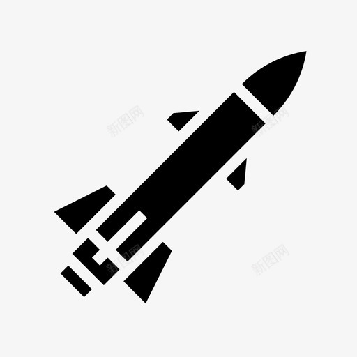 火箭发射军用图标svg_新图网 https://ixintu.com 军用 军用黑色 初创公司 发射 宇宙飞船 火箭