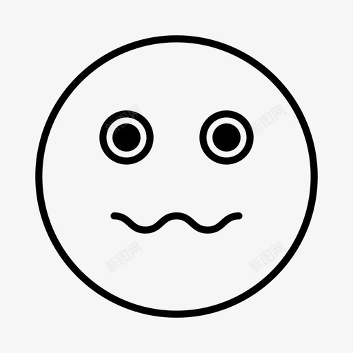 心烦情绪化表情图标svg_新图网 https://ixintu.com 心烦 悲伤 情绪化 脸 表情