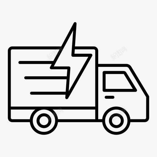 快速送货卡车快递运输图标svg_新图网 https://ixintu.com 卡车 快递 快速 运输 送货