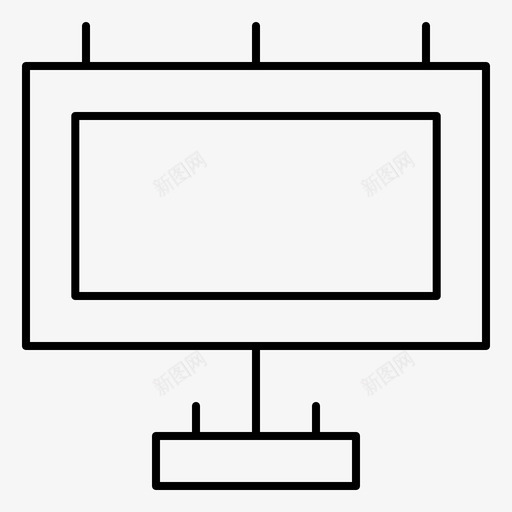 广告广告牌街道图标svg_新图网 https://ixintu.com 多媒体收藏 广告 广告牌 街道