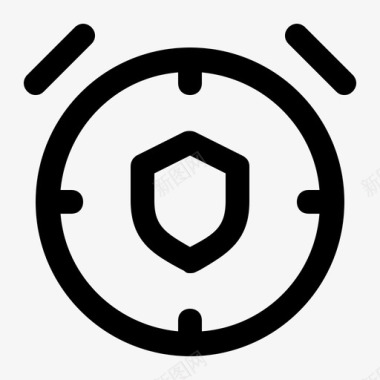 安全时间警报安全图标图标