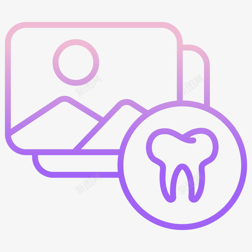 图像牙科38轮廓渐变图标svg_新图网 https://ixintu.com 图像 渐变 牙科 轮廓