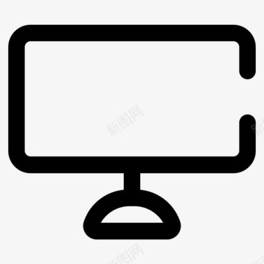 显示器计算机接口独特图标图标