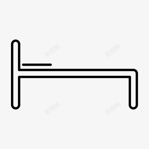 床床架卧铺图标svg_新图网 https://ixintu.com 公厕 卧铺 床 床架 沙发 网页设计线