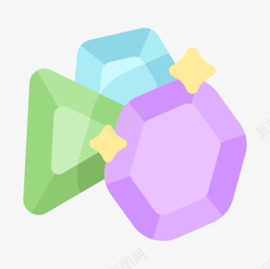 Gems视频游戏接口2平面图标图标