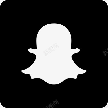 Snapchat社交媒体88square图标图标
