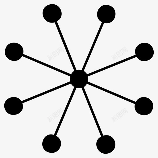 社交媒体连接朋友图标svg_新图网 https://ixintu.com 分享 朋友 社交媒体 网络 连接