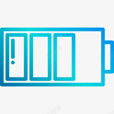电池能源生态2线性梯度图标图标