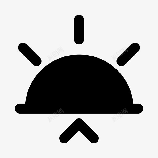 天气指示方向通知图标svg_新图网 https://ixintu.com v2 天气 字形 指示 方向 日出 通知