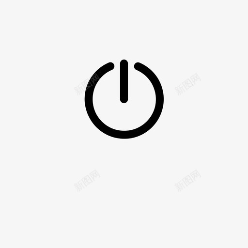 Power Buttonsvg_新图网 https://ixintu.com Power Button