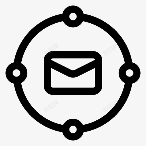 电子邮件服务系统消息传递图标svg_新图网 https://ixintu.com 消息传递 电子邮件服务 系统