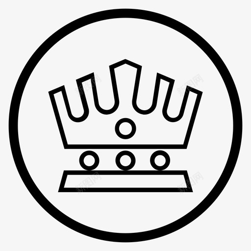 皇冠国王君主制图标svg_新图网 https://ixintu.com 君主制 国王 女王 皇冠 皇室