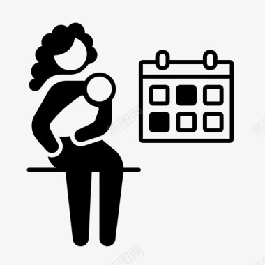 育儿假婴儿护理婴儿图标图标