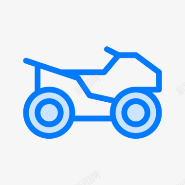 摩托车19号车蓝色图标图标