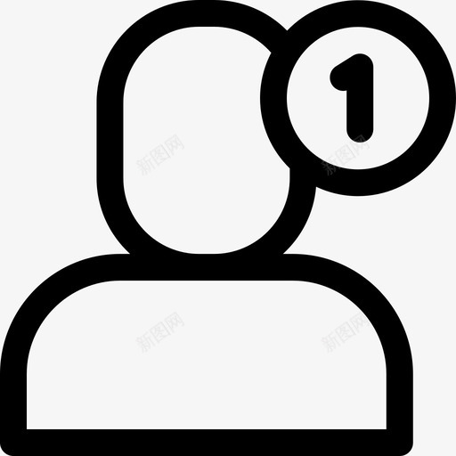 添加好友通知29线性图标svg_新图网 https://ixintu.com 好友 添加 线性 通知