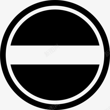 禁止进入英国路标2填充图标图标