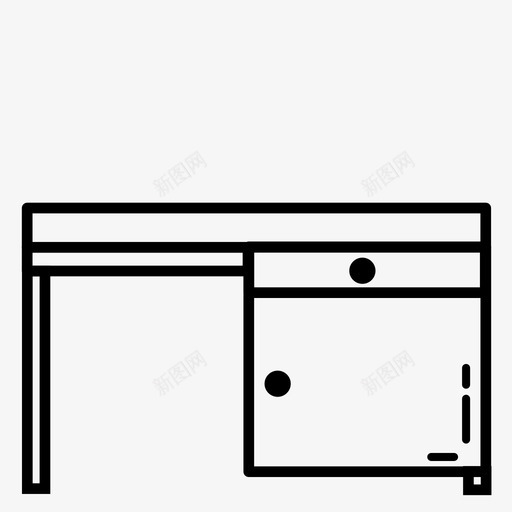 桌子配件橱柜图标svg_新图网 https://ixintu.com 家具 桌子 橱柜 装饰 配件