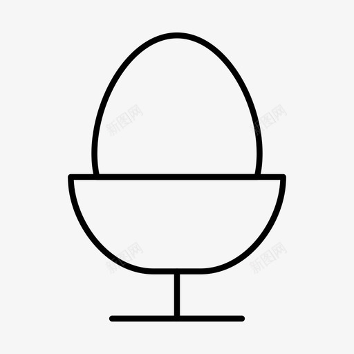 水煮蛋材料细线20图标svg_新图网 https://ixintu.com 材料细线20 水煮蛋