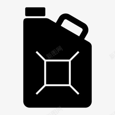垃圾桶燃料加仑图标图标