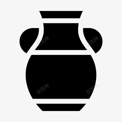 采购产品花瓶装饰品古董图标svg_新图网 https://ixintu.com 古董 家居用品填充 装饰 装饰品 采购产品花瓶 陶器