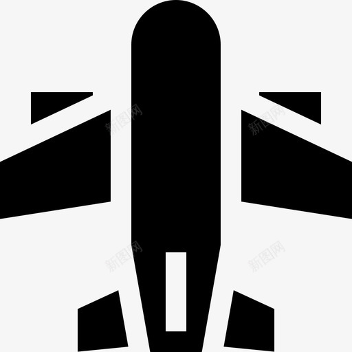 飞机公共交通18满载图标svg_新图网 https://ixintu.com 交通 公共 满载 飞机