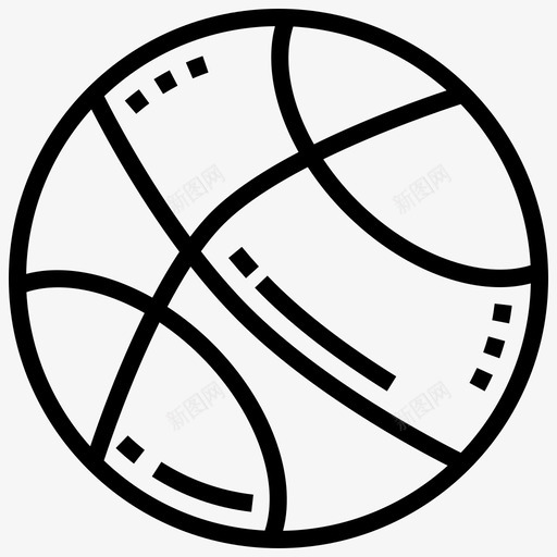 篮球装备皮革图标svg_新图网 https://ixintu.com 皮革 篮球 芭蕾中心线 装备 运动