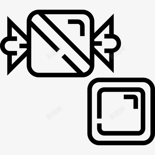 糖果甜食2直系图标svg_新图网 https://ixintu.com 甜食 直系 糖果