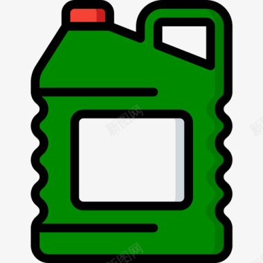 汽油罐容器5线性颜色图标图标