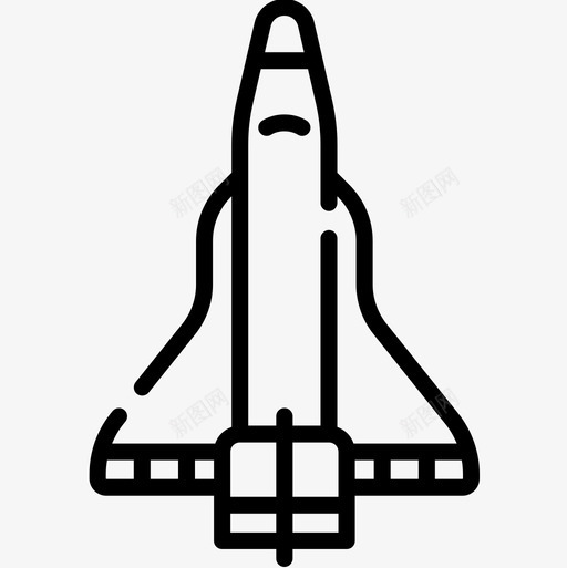 太空船太空147直线型图标svg_新图网 https://ixintu.com 太空 太空船 直线 线型