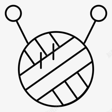 球羊毛球针织图标图标