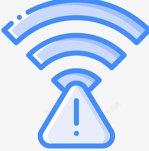 Wifi移动接口4蓝色图标svg_新图网 https://ixintu.com Wifi 接口 移动 蓝色