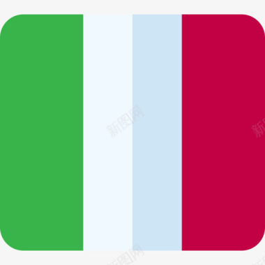 意大利国旗9平坦图标图标
