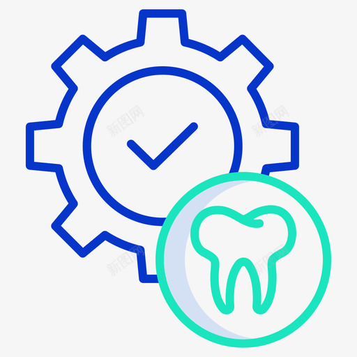 工艺牙科39轮廓颜色图标svg_新图网 https://ixintu.com 工艺 牙科 轮廓 颜色