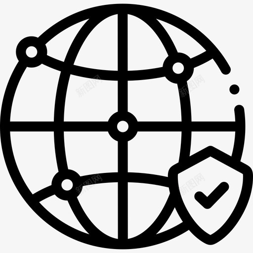 安全性数据保护35线性图标svg_新图网 https://ixintu.com 保护 安全性 数据 线性