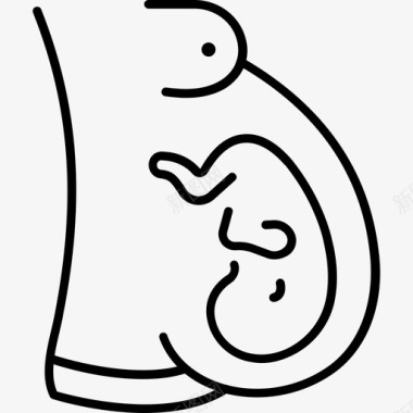 怀孕婴儿胚胎图标图标