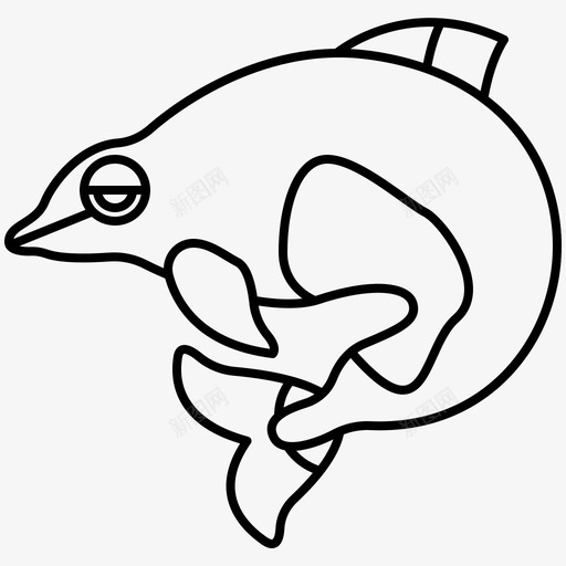 鱼类动物哺乳动物图标svg_新图网 https://ixintu.com 动物 哺乳动物 水生 江豚 海洋 野生动物 鱼类
