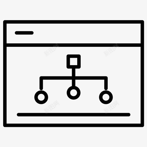 网络流程图internet图标svg_新图网 https://ixintu.com internet 共享 开发加粗线集125 流程图 网络