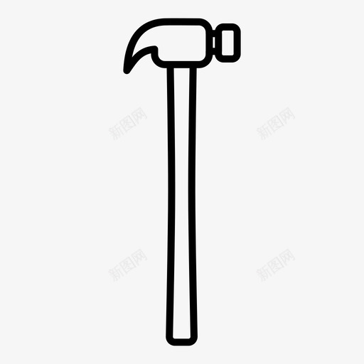 锤子建造修理图标svg_新图网 https://ixintu.com 修理 工作 工具 建造 锤子