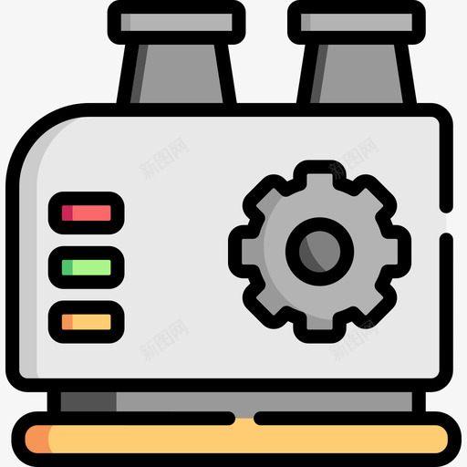 工厂机器工厂34线性颜色图标svg_新图网 https://ixintu.com 工厂 机器 线性 颜色