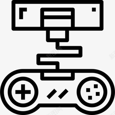 游戏机儿童直系图标图标