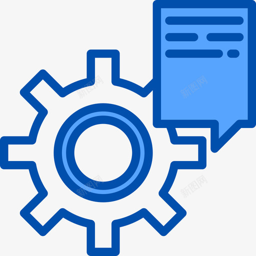 设置网页平面4蓝色图标svg_新图网 https://ixintu.com 平面设计 网页 蓝色 设置