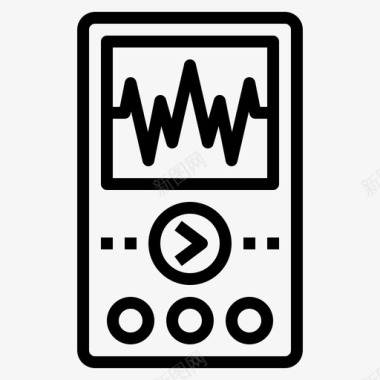 音乐播放器旅行工具1线性图标图标