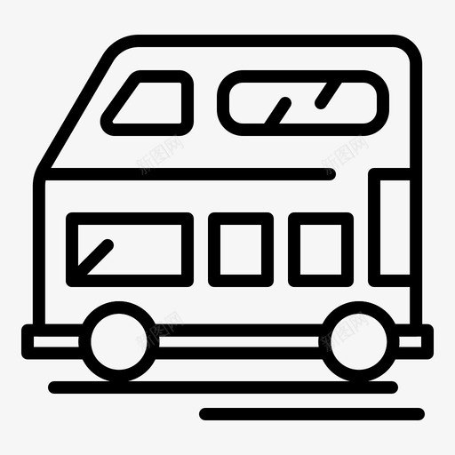 公共汽车长途汽车交通工具图标svg_新图网 https://ixintu.com 交通工具 公共汽车 车辆 长途汽车