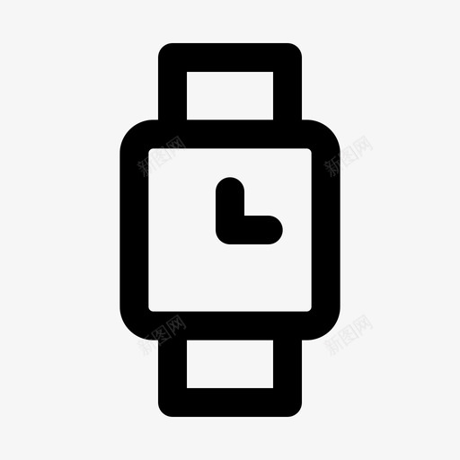 智能手表电子产品小工具图标svg_新图网 https://ixintu.com 小工具 时间 智能手表 电子产品 电子产品轮廓样式