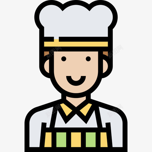 主厨烧烤和烧烤3道正色图标svg_新图网 https://ixintu.com 主厨 正色 烧烤